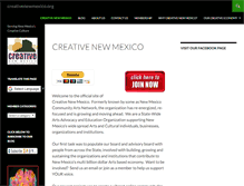 Tablet Screenshot of creativenewmexico.org